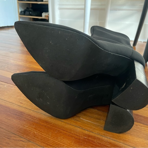 Jeffrey Campbell Black Heeled Boots - Picture 5 of 7